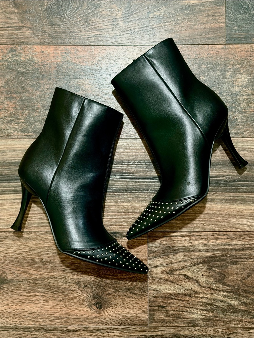 Nine West Farrah Studded Dress Pointy Toe Bootie size 7.5
